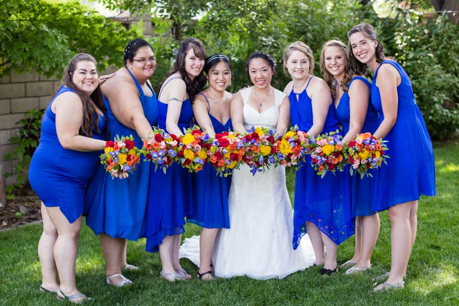 Littleton wedding photographer Molly Brown summer house bridal party portraits