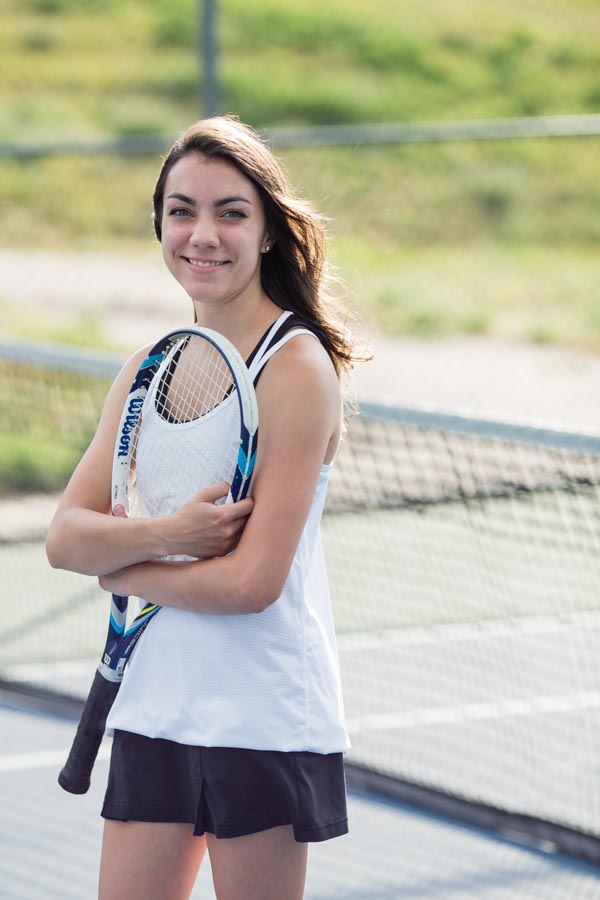 Littleton high school senior photographer D'Evelyn tennis girl Colorado photography doubles state match