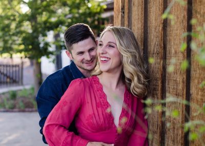 Littleton engagement wedding photographer couple in love Colorado engaged ring bride and groom Lakewood Heritage Center