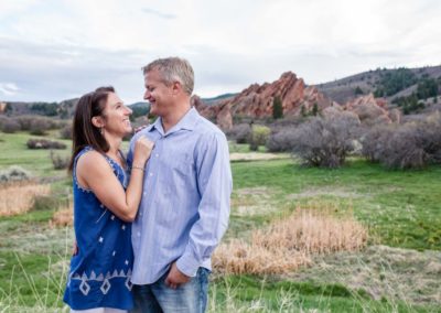 Littleton photographer Roxborough State Park Colorado photography engagement session red rocks in love couple engaged