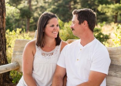 Littleton family photographer couple in love Colorado Mt. Falcon park photography married marriage mountains