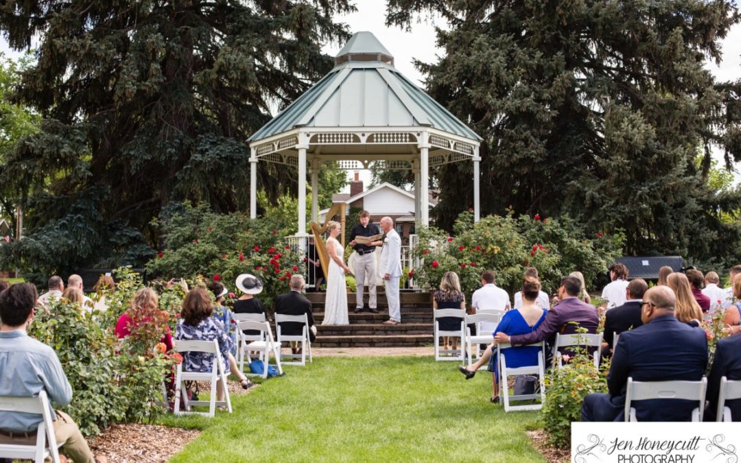 Erin & Mark’s Wedding at the Littleton Memorial Rose Garden [Colorado photographer]