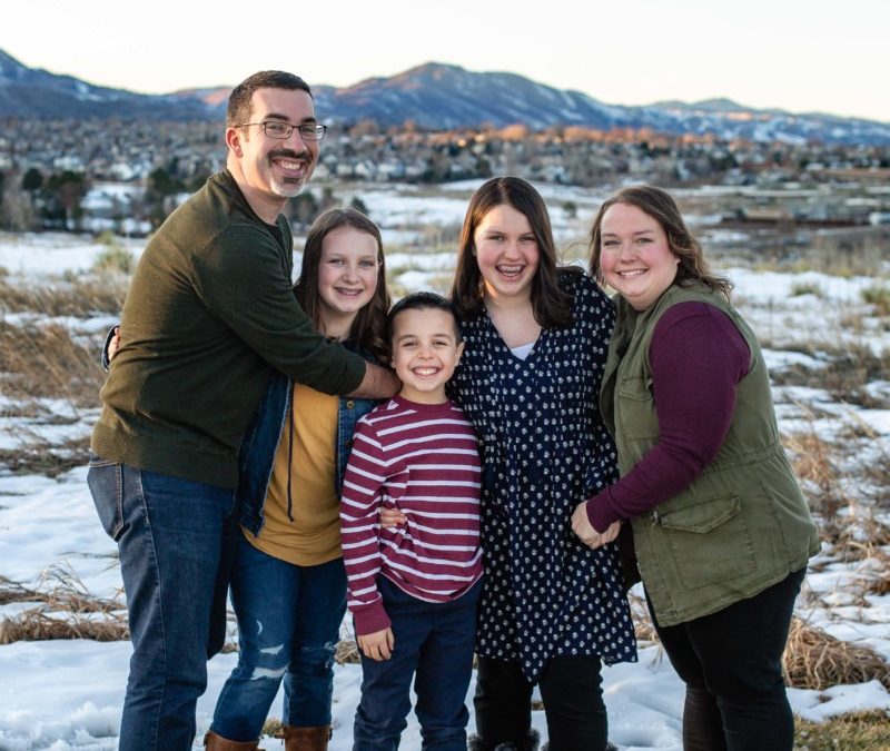 The {D} family of 5 in Littleton, Colorado by Ken Caryl area photographer