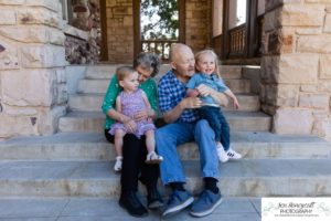 Littleton family photographer Highlands Ranch Mansion extended grandparents twins brother sister two year old sunset summer photography grandmother grandfather grandchildren mother father