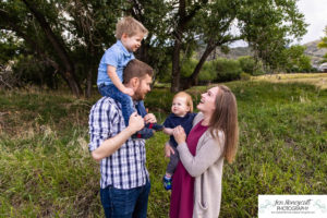 Littleton family photographer Ken Caryl Valley little kids boys brothers sibling sunset photography red rocks Bradford Perley house one year old cute children
