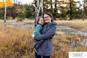 Littleton family photographer Evergreen Colorado fall leaves aspen trees boys brothers baby boy siblings chilly cold photography