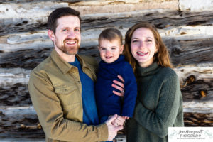 Littleton family photographer snow Golden Colorado photography baby boy mother father son Clear Creek fall winter